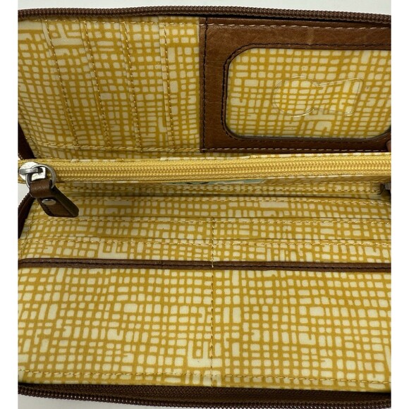 Fossil Key Per Zip Around Women’s Wallet Multicolor‎ Striped - Picture 4 of 9